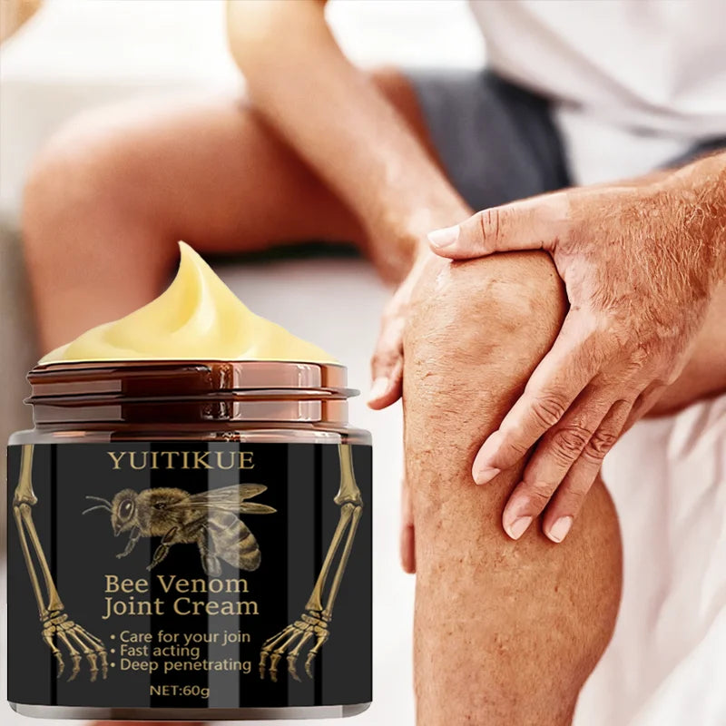 Bee Venom Joint Cream 60g - Ultra-Premium Formula, Fast Acting & Deep Penetrating, Moisturizes Skin, Easy Absorption Non-Sticky Oasis Select