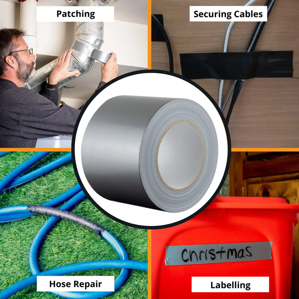 2/4 Rolls Mini Hvac Tape 10 Yards Pocket-Size Heavy-Duty Tape Hand-Tearable for Window Screen Repair Tape Travel Quick Repairs Oasis Select
