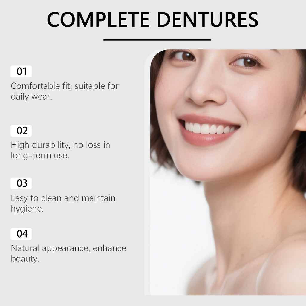 Premium Denture Cosmetic Kit - Boost Smile Beauty, Skin-Friendly Material Confident Smile for Any Occasion Oasis Select