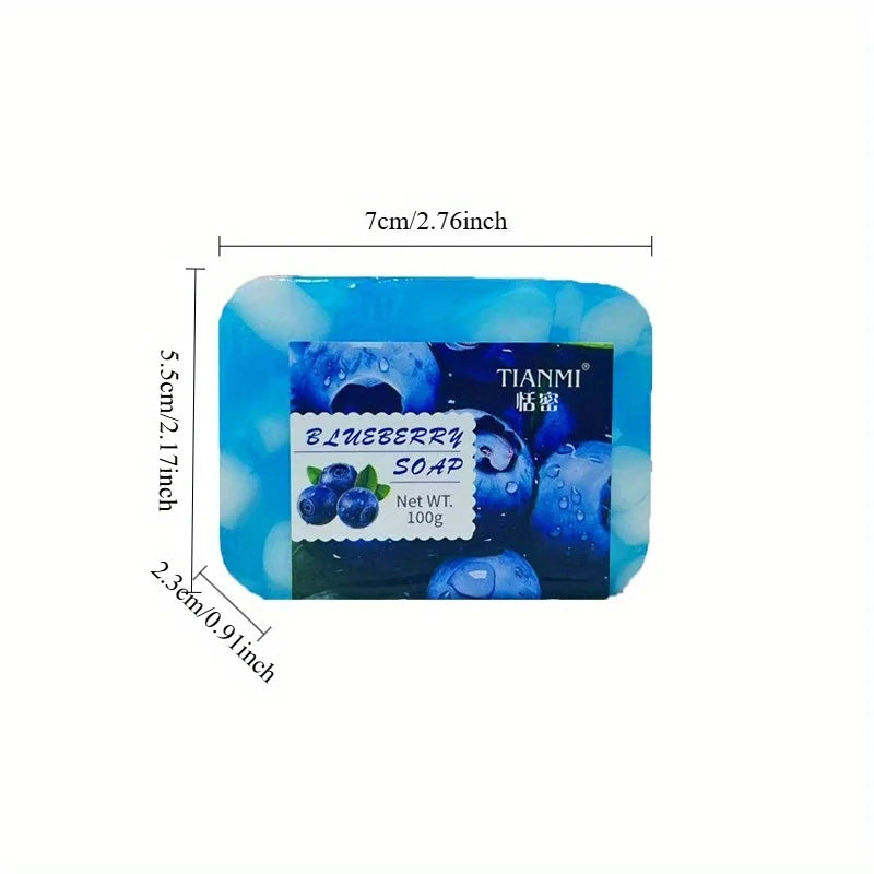 Blueberry Jelly Soap, rich in blueberry extract, deep. Clean, cleanse, bathe the whole body, moisturize and hydrate Oasis Select