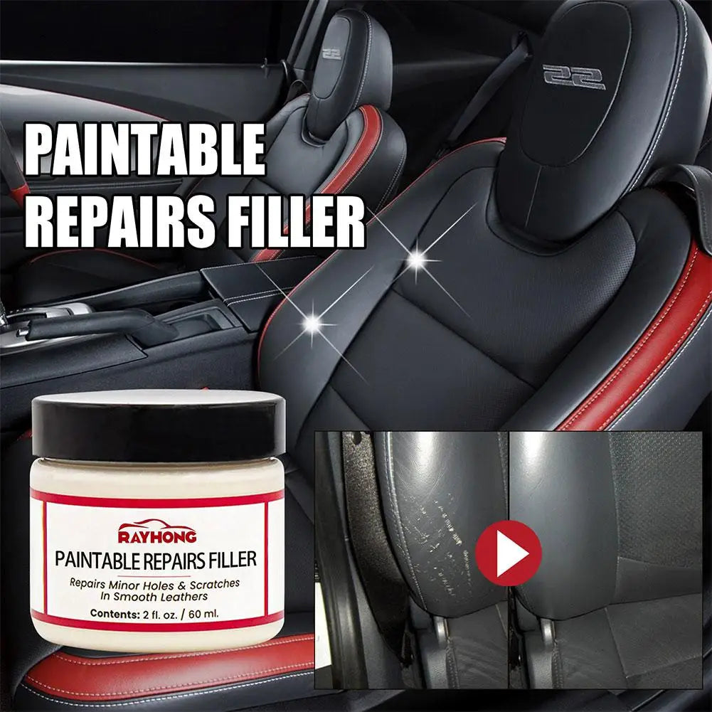 60ml Compound Leather Restoration Cream Car Repair Scratches Cleaner Sofa Seat Leather Complementary Refurbishing Cream Oasis Select