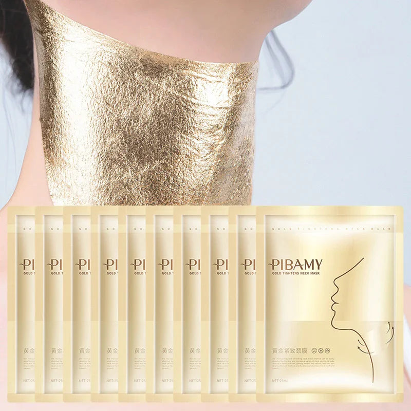 LAIKOU Gold Firming Neck Mask – Hydrating & Brightening