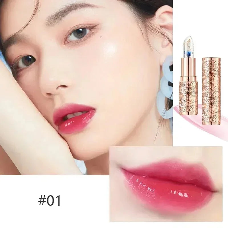 Color-Changing Crystal Jelly Lip Balm – Waterproof & Moisturizing