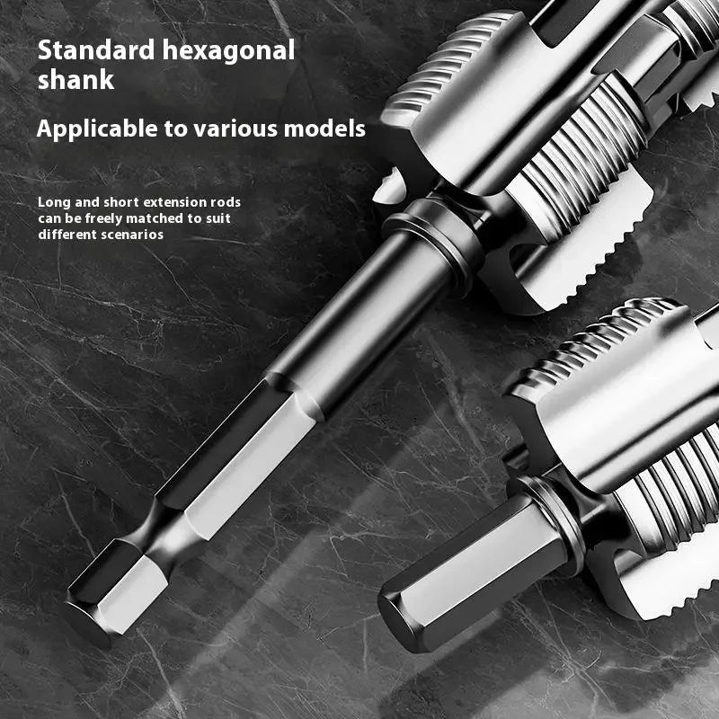 4Points 6Points PPR Water Pipe Internal Thread Opener Hexagonal Universal For PVC Pipe Thread Tap Hand Electric Drills Hand Tool Oasis Select