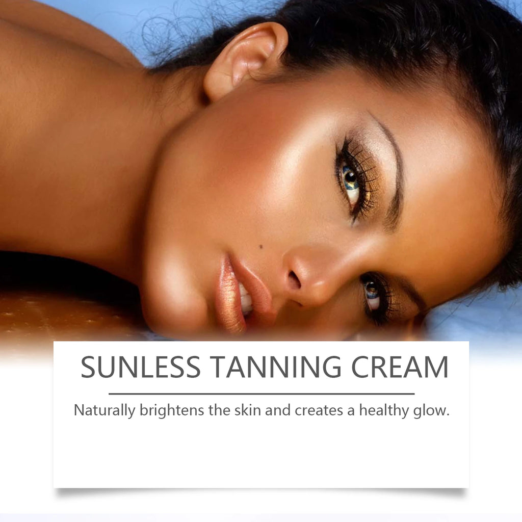 WIYUN Tanning Cream for Face Body Self Tanner Brown Tanning Accelerator Lotion Lasting Prevent Sunburn Sunless Tanning Products Oasis Select