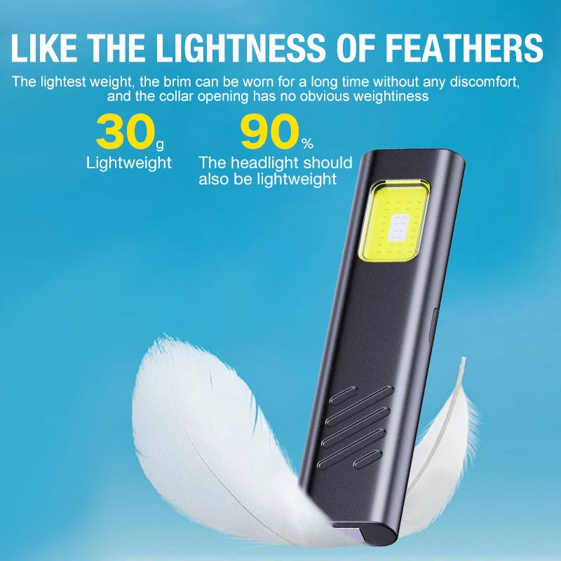 Rechargeable Mini LED Keychain Flashlight 800LM Portable Magnetic Pocket Torch Light for Work, Camping, Emergency, Car Use Oasis Select