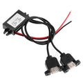 12V to 5V 3A 15W DC-DC Male Female Micro USB Adapter Step Down Buck Converter Power Supply Auto Protection Car Power Oasis Select Dual USB with ear 12V24V 5V3A