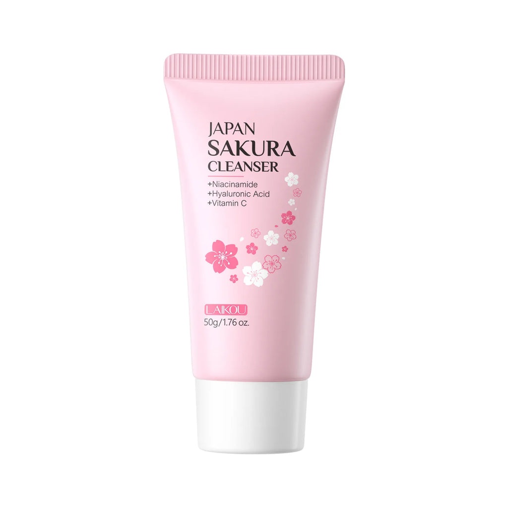 Laikou Sakura Facial Cleanser 50g – Oil Control & Brightening Facial Cleanser Oasis Select 1pcs