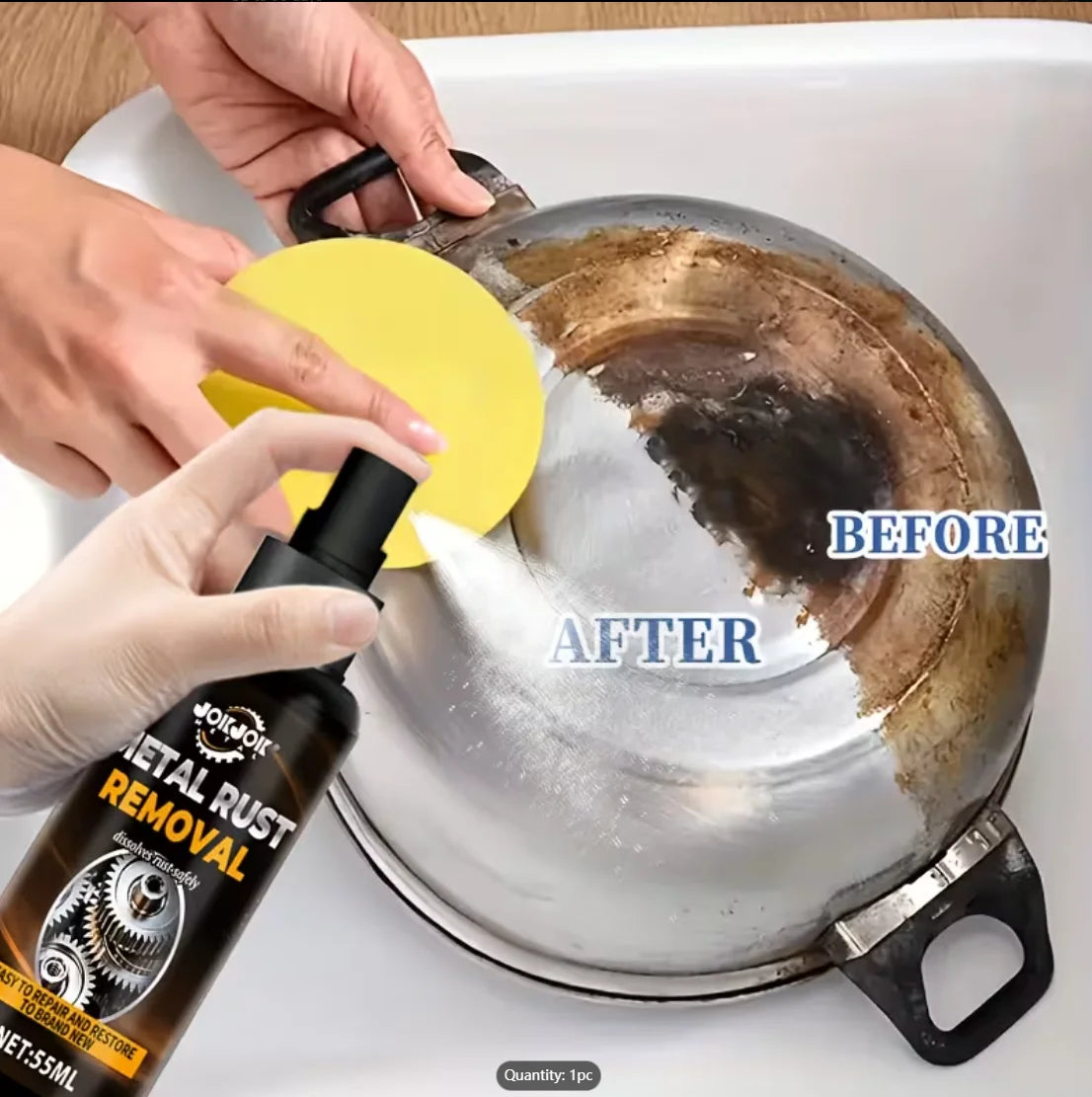 Metal Rust Remover Spray with Towel – Car & Home Use Rust Remover Spray Oasis Select
