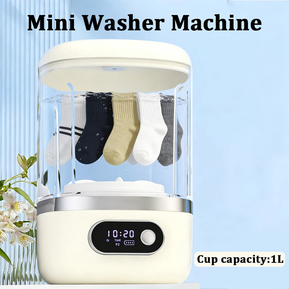 Wireless Charging Portable Mini Washing Machine for Delicates