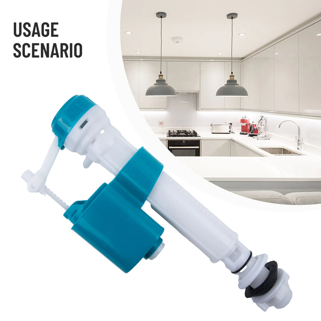 Toilet Cistern Fill Valve Entry Inlet Flush Valve Bottom Siphon Fill Float Toilet Repair Kit ABS Plastic Flush Valve Oasis Select