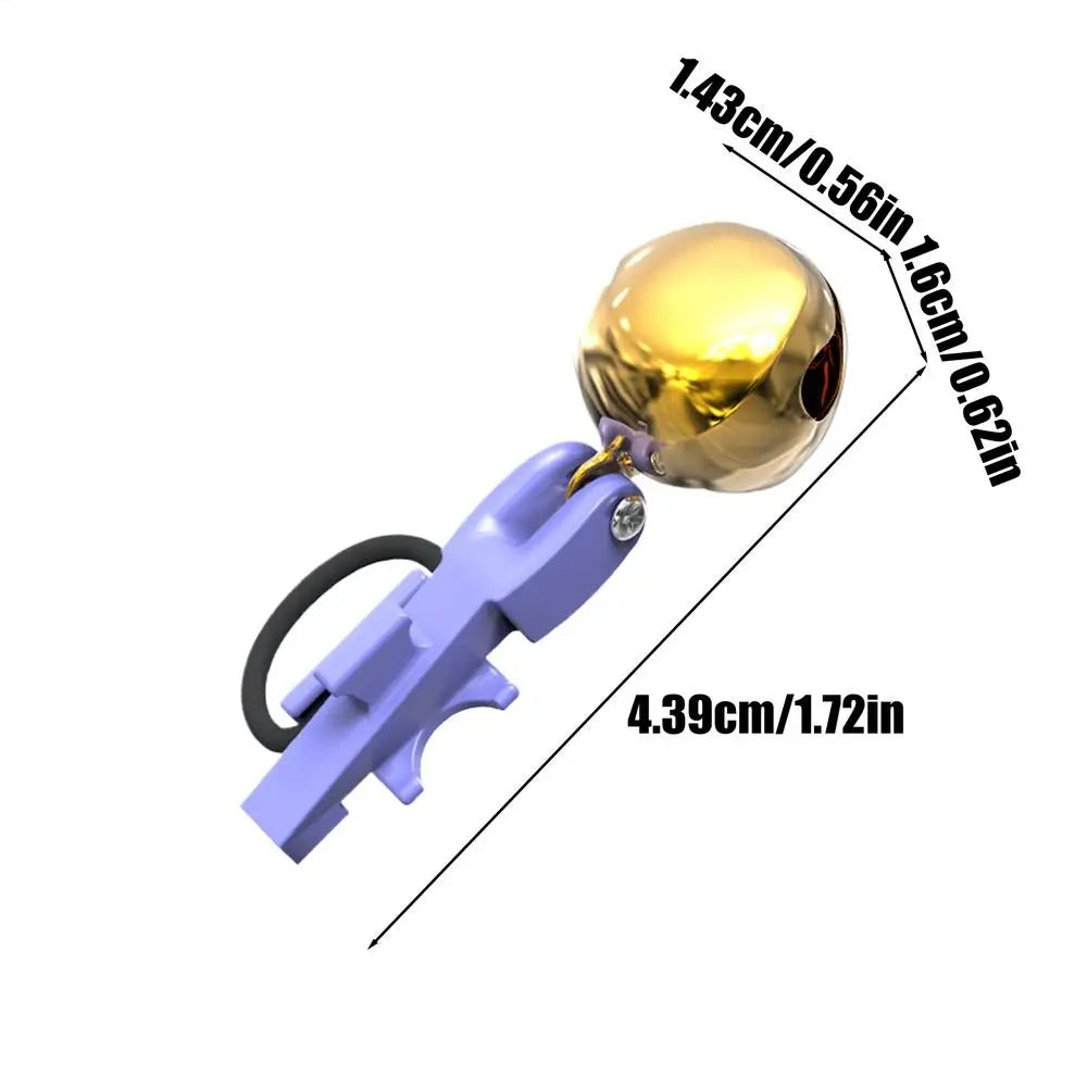 5Pcs Fishing Bite AlarmBell Rod Clip Fishing Goods Bell Outdoor Pole Fish Bites Indicators Alarm Indicator Float Tackle Fishing Oasis Select Purple 5Pcs