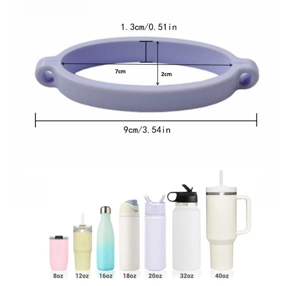 Flexible Silicone Handheld Bottle Wrap Anti Drop Portable Carrying Lanyard Multipurpose Cup Grip Casing Drinking Container Oasis Select