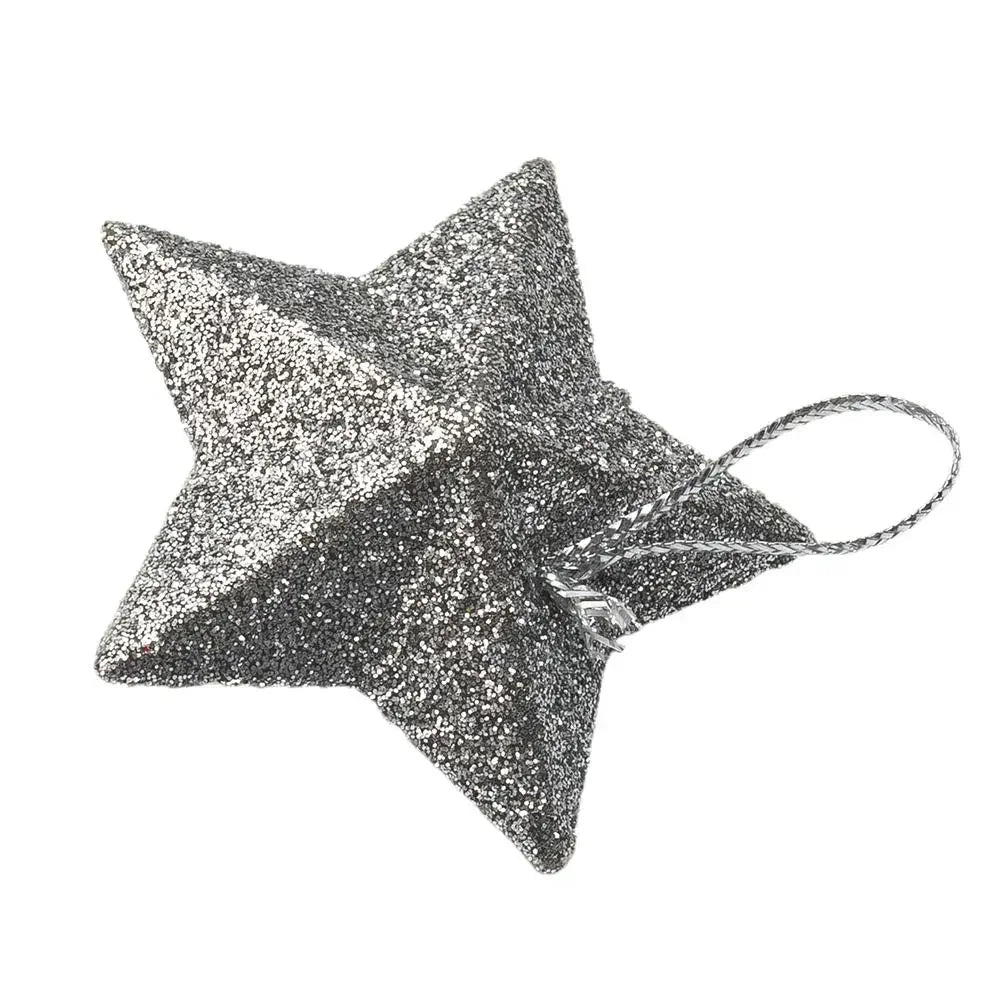 Christmas Tree Hanging Ornaments with Star and Pentagram Pendant Styles for Party Decoration and Seasonal Home Use Oasis Select