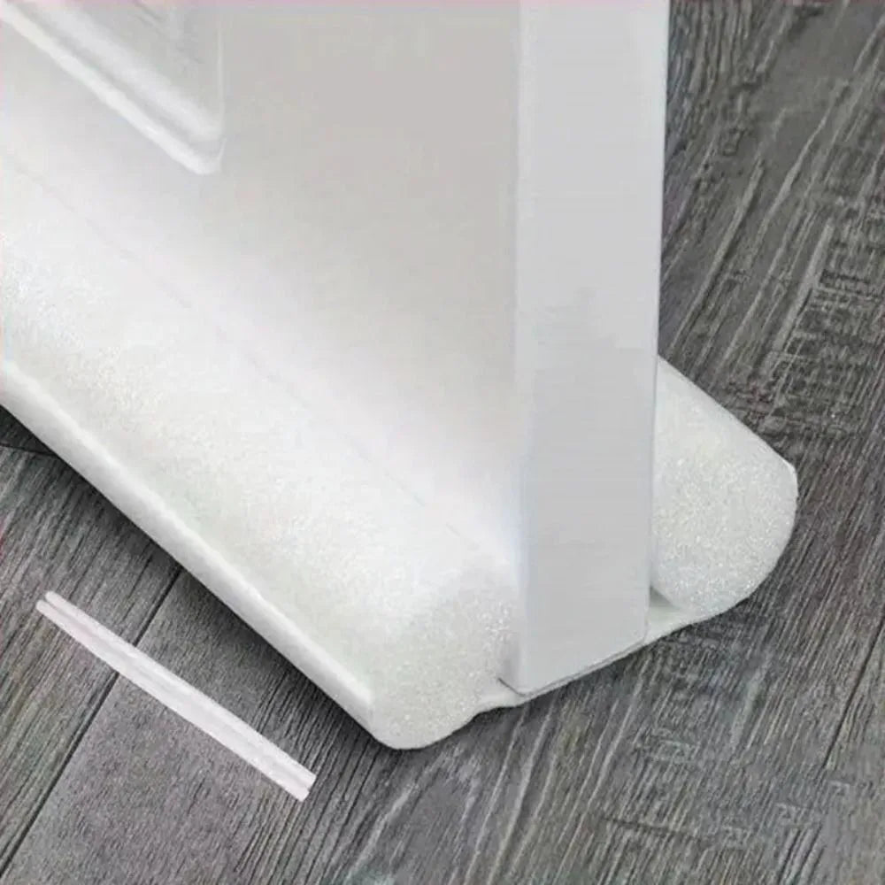 Anti-Insect Door Bottom Seal Strip Heat Preservation Dustproof Length Adjustable Door Sealing Strip Windshield Soundproof Door Oasis Select White