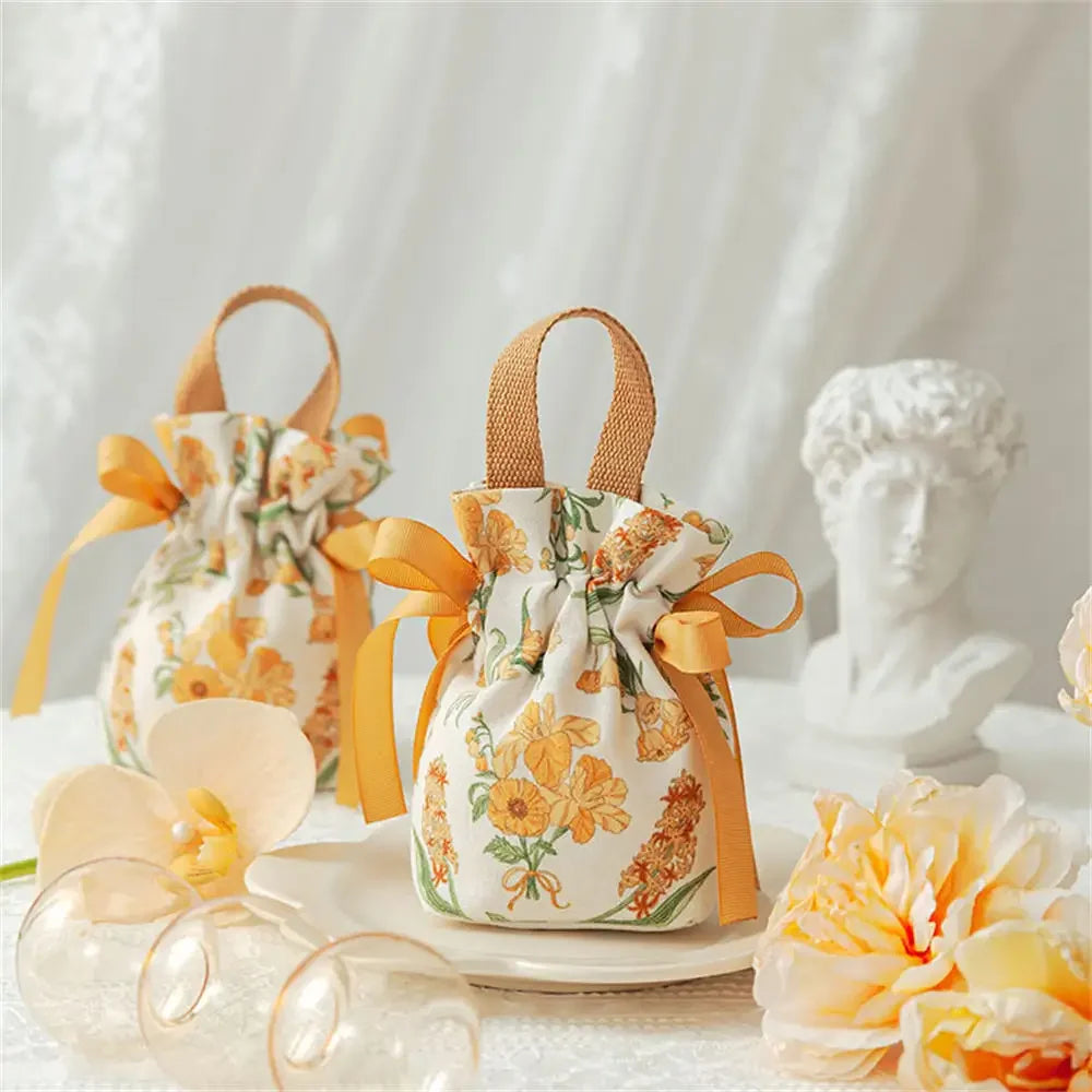 Canvas Drawstring Candy Gift Bags – Wedding & Party Favours