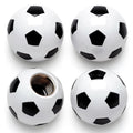Football Style Tire Valve Stem Caps, Copper Core Dustproof Tire Valve Stem Covers for Cars, Trucks, Bikes, Motorcycles, Bicycles Oasis Select Football-4Pcs