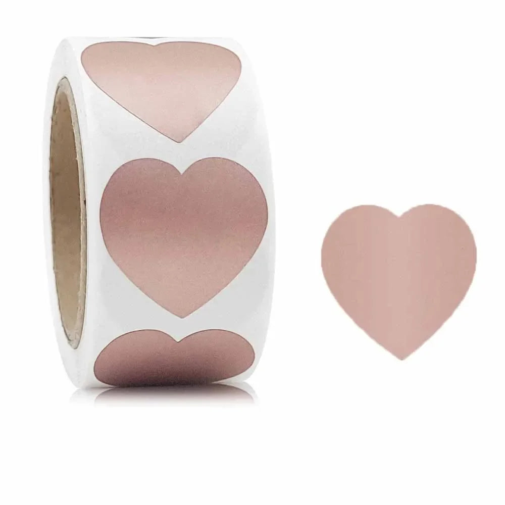 300pcs 3 colors Scratch Off Stickers Heart Shape Labels sticker DIY handmade for game Scratch Sticker Labels stationer Oasis Select Heart-Rose GD