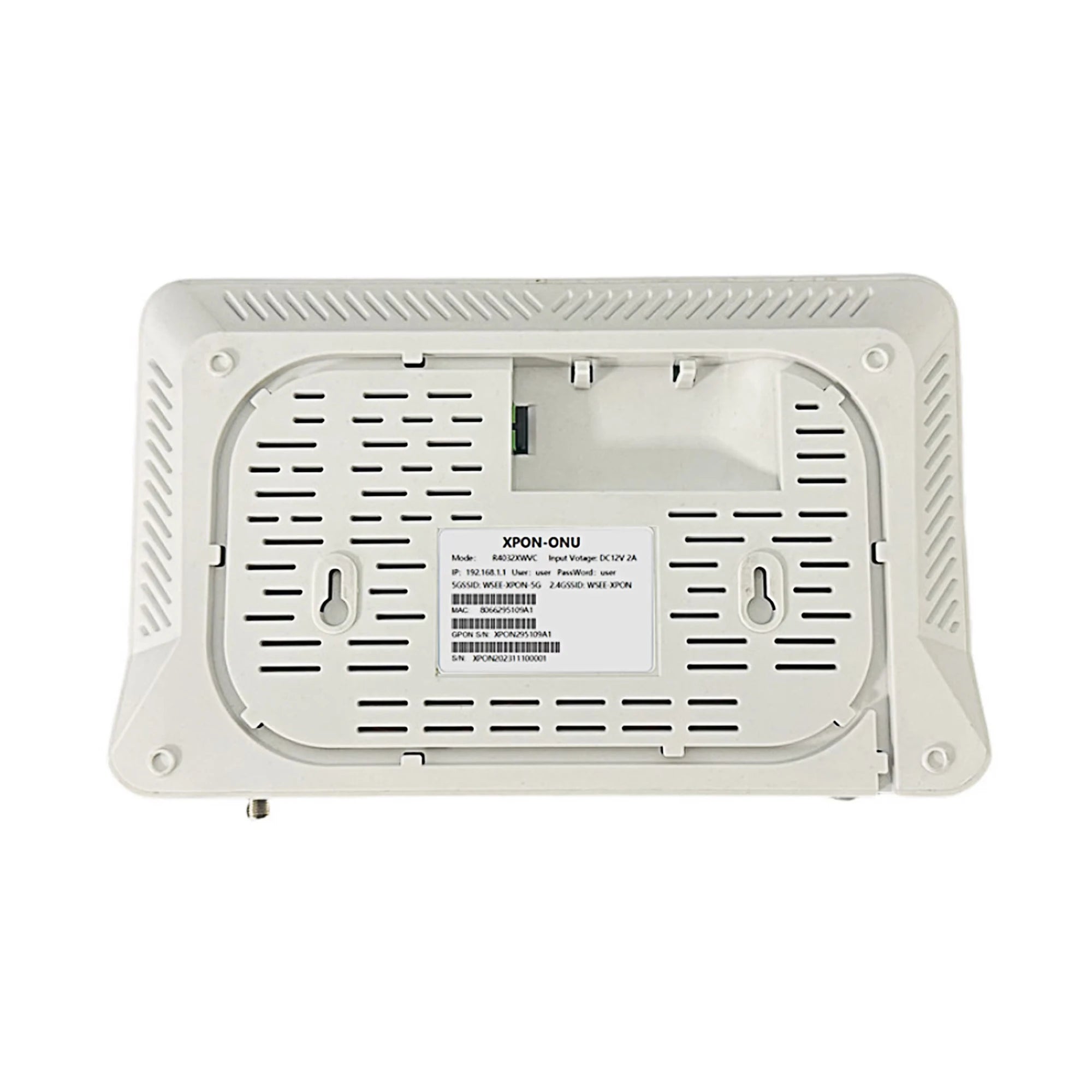 Optical Network Unit，Dual-band 2.4GHz/5GHz Wi-Fi 6 ONU + VOIP + CATV ONT All-in-One，uses passive optical network technology Oasis Select