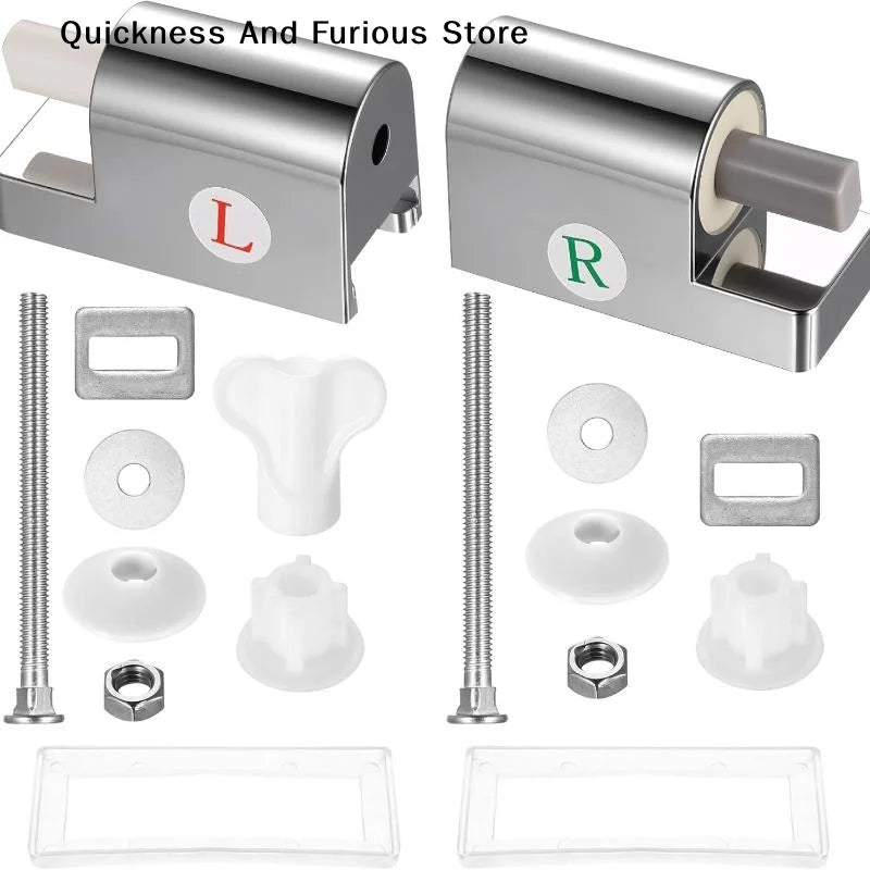 ❤Toilet Soft Close Hinges Seat Hinge Replacement Traditional Contemporary Toilet Lid Hinges Bath Hardware Fixing Connector Parts Oasis Select