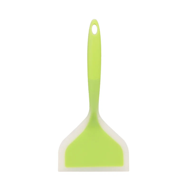 1 piece of tamago Yaki spatula non-stick pan special spatula thick egg Yaki Spatula Silicone frying pan Spatula Silicone Spatula Oasis Select green