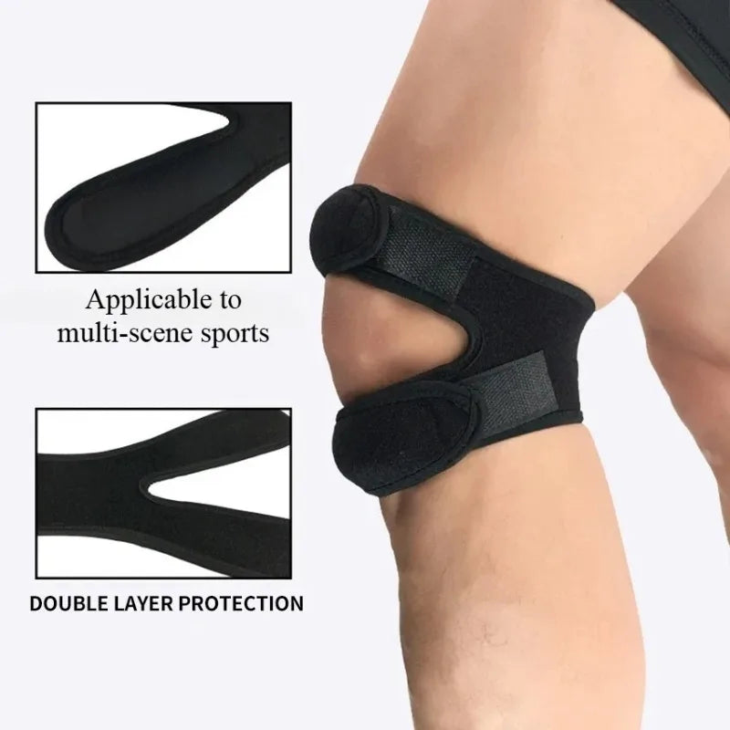 Elastic Pressurized Knee Support Bandage Pad Open Patella Knee Sleeve Brace Shock-absorbing Knee Pad for Multiple Outdoor Sports Oasis Select