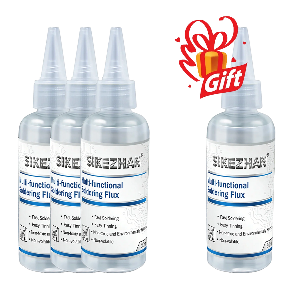 SIKEZHAN Multi-functional Flux Soldering Liquid for PCB BGA Repair Battery Welding Stainless Steel Galvanized Sheet Welding Tool Oasis Select 30ml-4pcs