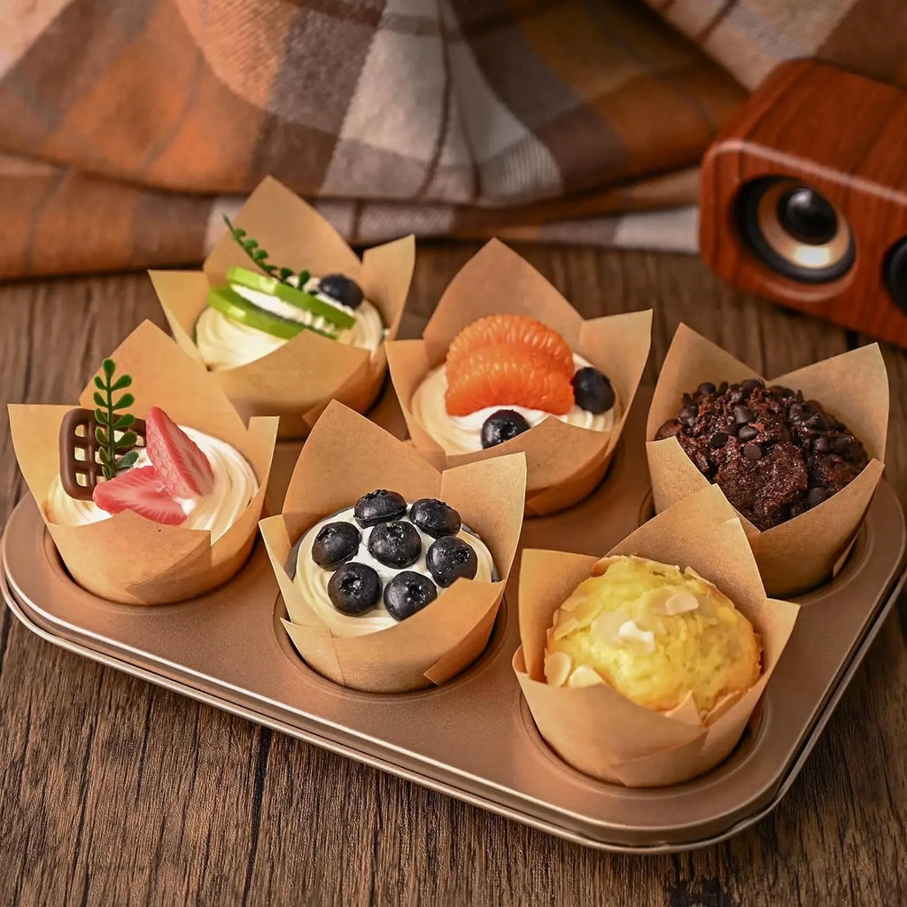 Cupcake Liners Muffin Liners Holders for Baking Cups Cupcake Wrappers in Standard Size Classic Parchment Paper Cupcake Liners Oasis Select