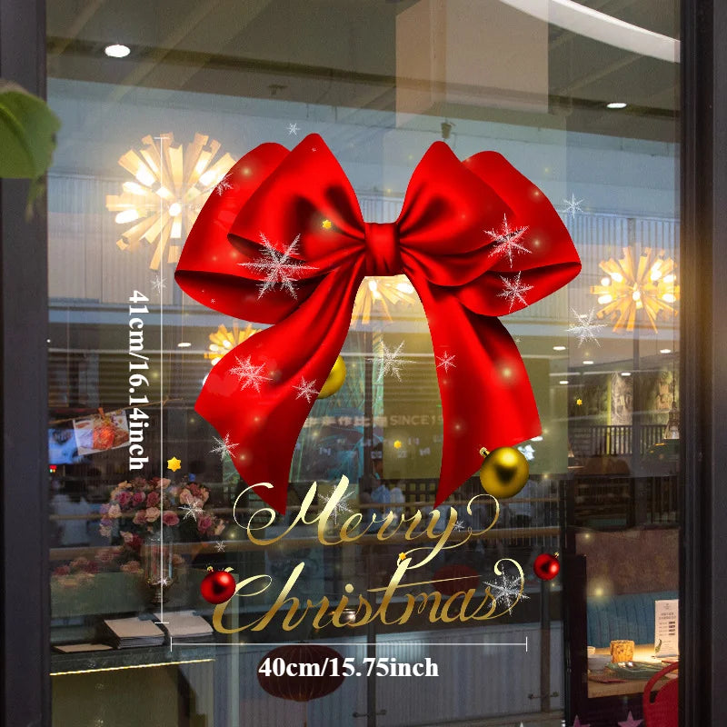 Christmas Window Stickers -1 piece of holiday glass sticker, electrostatic adsorption, no need for power supply Oasis Select