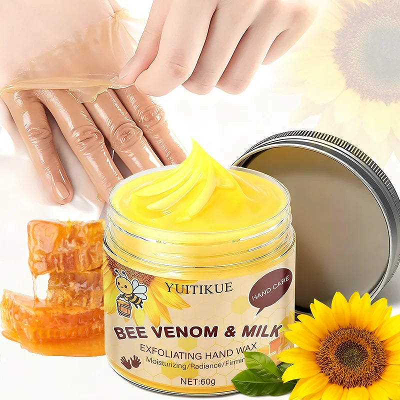 Bee Venom Milk Exfoliating Hand Wax Mask 60g – Firm & Hydrate