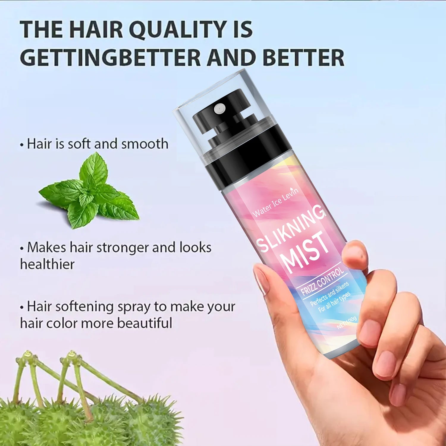 Water Ice Levin 100ml No-Wash Hair Spray – Style & Volume Leave-In Hair Spray Oasis Select