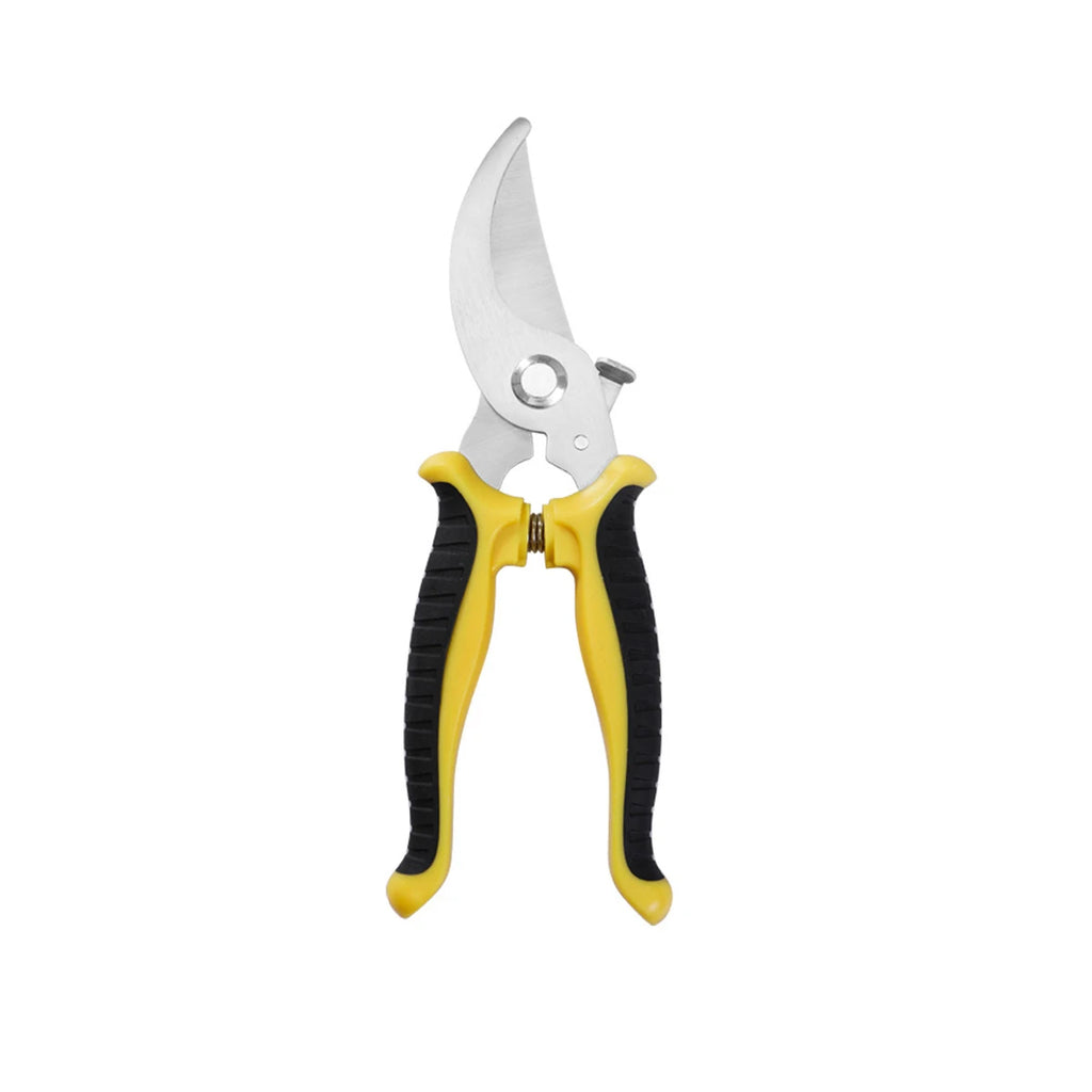 Heavy Duty Pruning Shears Stainless Steel Garden Scissors Fruit Tree Bonsai Trimmer Ergonomic Non-Slip Grip Plant Care Tools Oasis Select Yellow