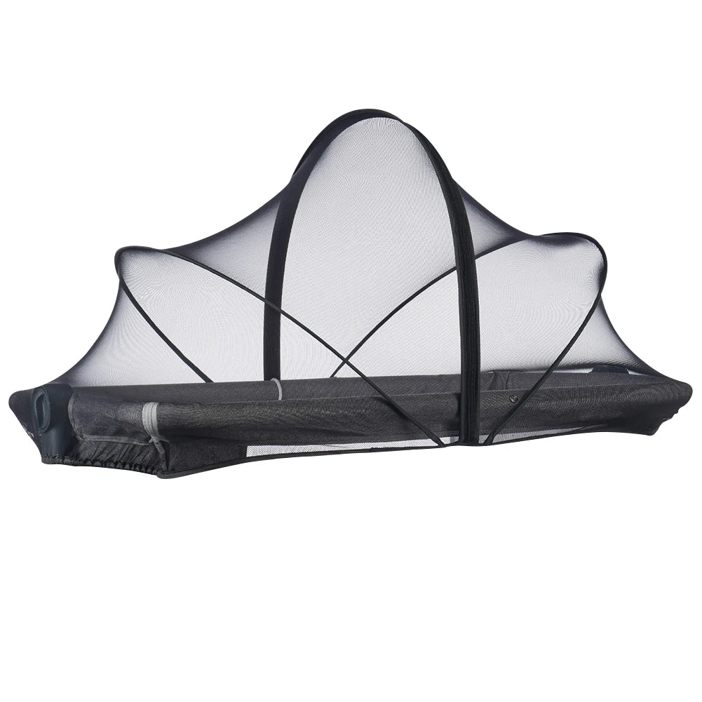 Baby Crib Mosquito Net Tent – Foldable Breathable Bug Cover Baby Mosquito Net Oasis Select black Australia