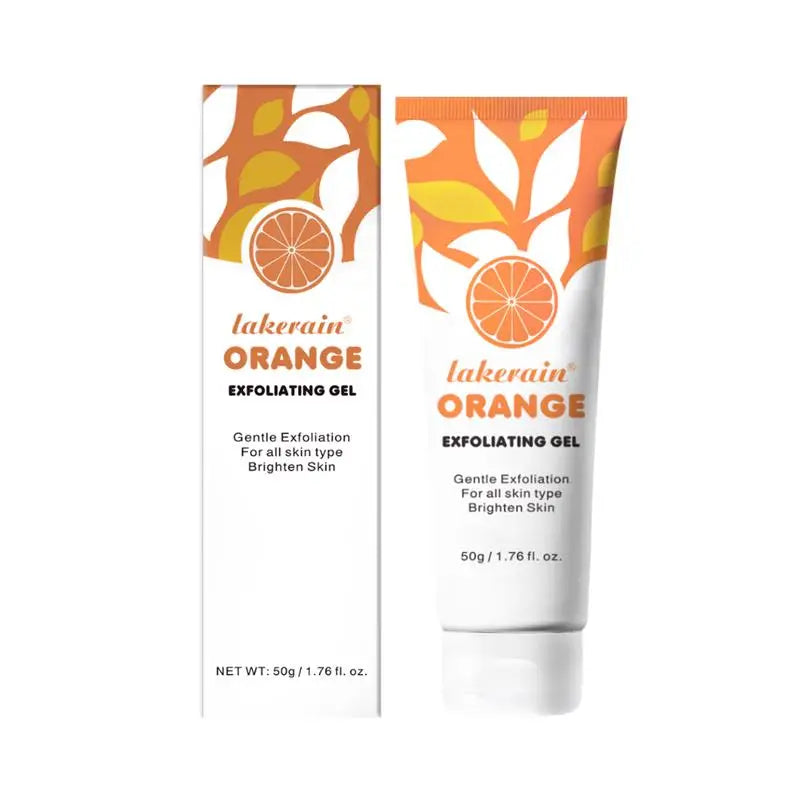 Orange Exfoliating Gel Gentle Cleansing Brightening Scrub Suitable For Face&body Removes Dead Skin Leaving Skin Smooth Supple Oasis Select Gentle Exfoliator2pc