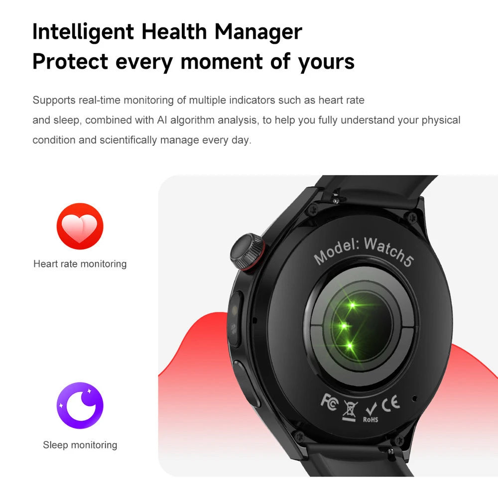 Alarm Clock Sports Blue Tooth Call Smartwatch SOS Breathing Light Gesture Touch Control Fitness Health Compass Music Smart Watch Oasis Select