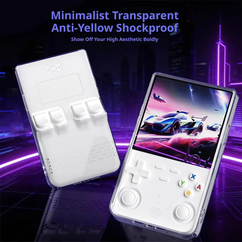 R36S Ultra Transparent Silicone Case – Shockproof & Anti-Scratch Game Console Case Oasis Select