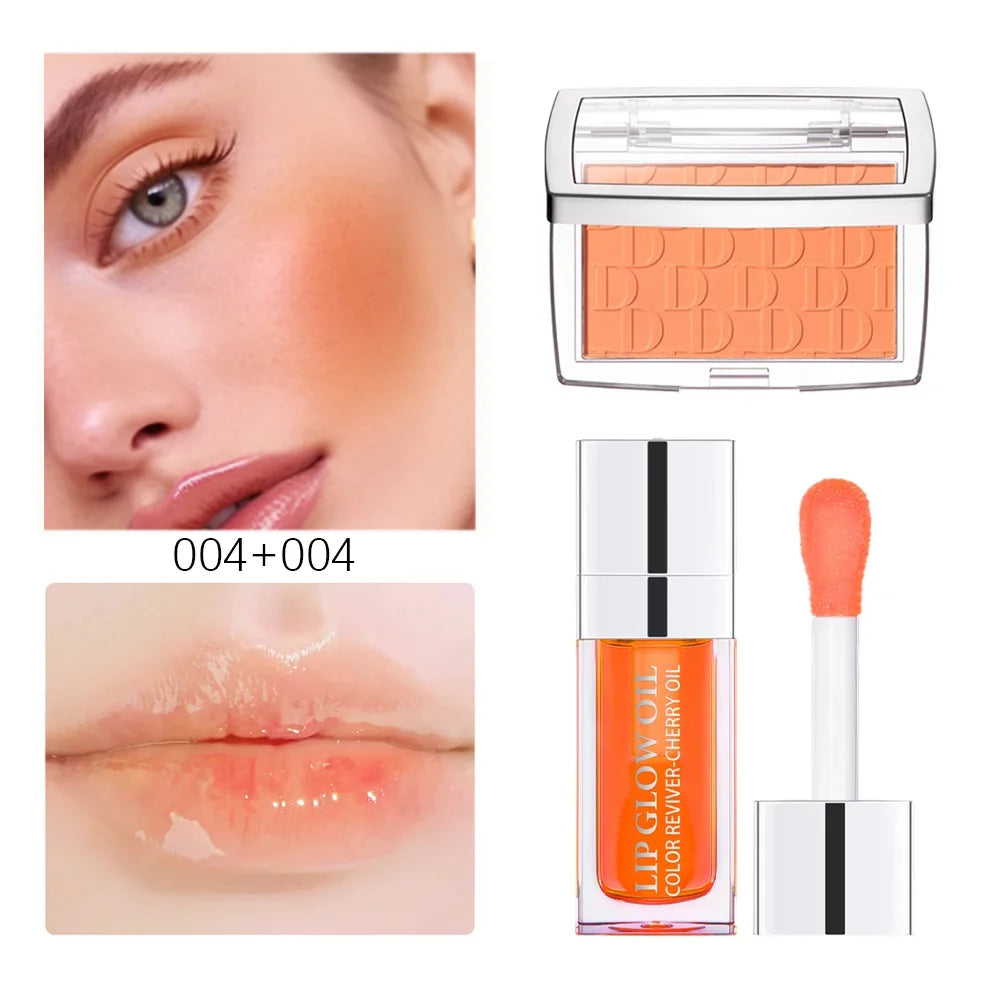 ibcccndc Lip Glow Oil & Matte Blush Set | Hydrating Makeup Kit