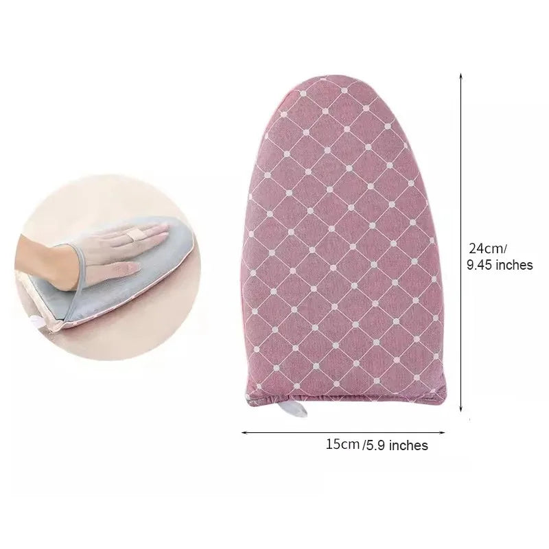 Washable Ironing Board Mini Anti-scald Gloves Iron Pad Cover Heat-resistant Stain Resistant Ironing Board for Clothing Store Oasis Select TY-Pink