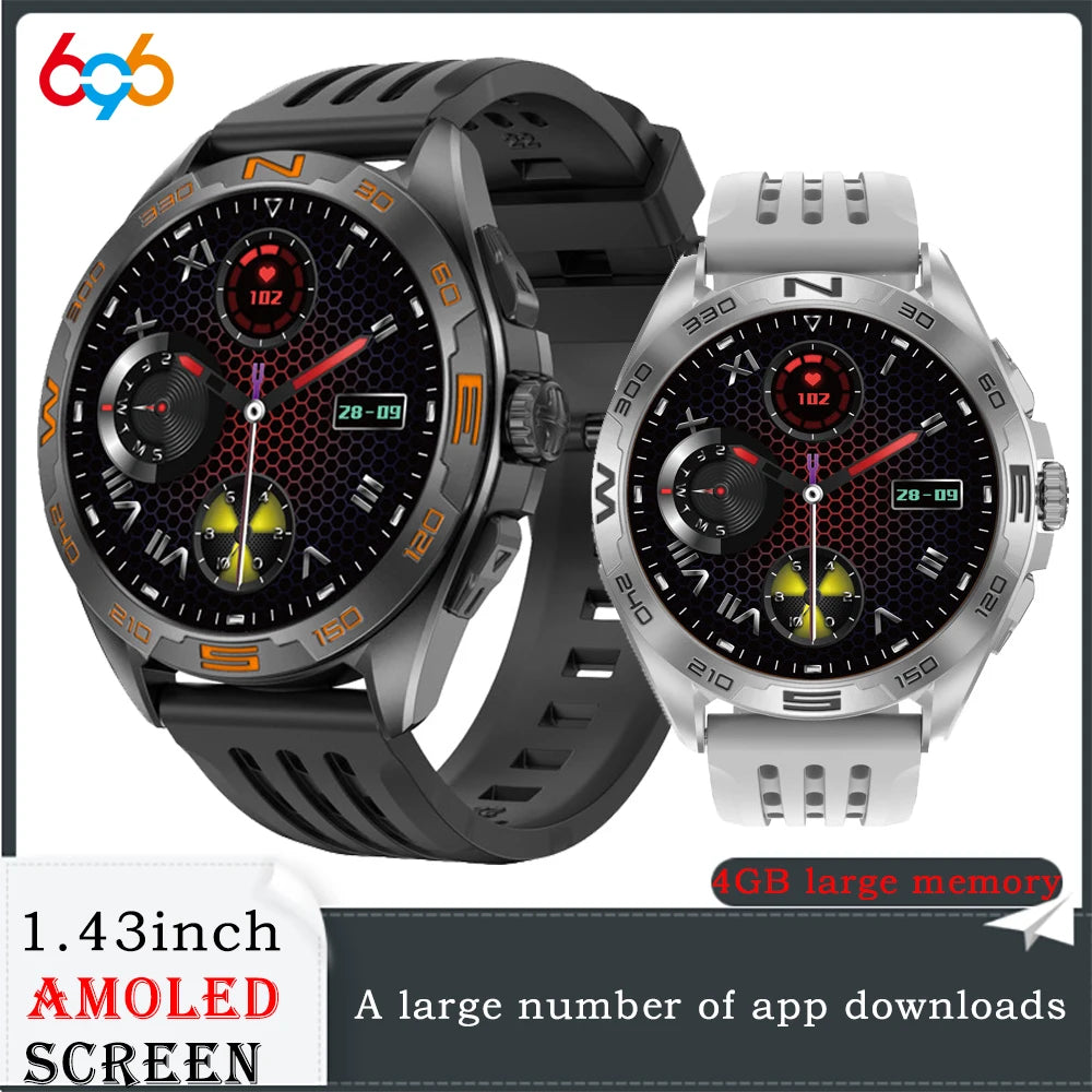 BT Call APP Download Smartwatch 4GB Memory Map Local Music Playback Sound Recording Smart Watch Men Women Sports Health Monitor Oasis Select