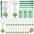 50 Sets Family Reunion Gifts Ballpoint Pens with Family's Love Keychain Remembering Our Roots Bookmarks Rope for Families Oasis Select 50Pcs