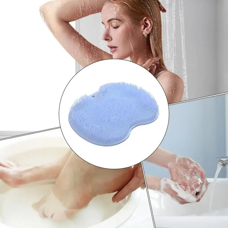 Foot Scrubber Shower Mat Bathroom Back Washer Pad Quick-Dry Shower Foot Scrubber Mat for Bathroom Bathtub Hotel Poolside Oasis Select