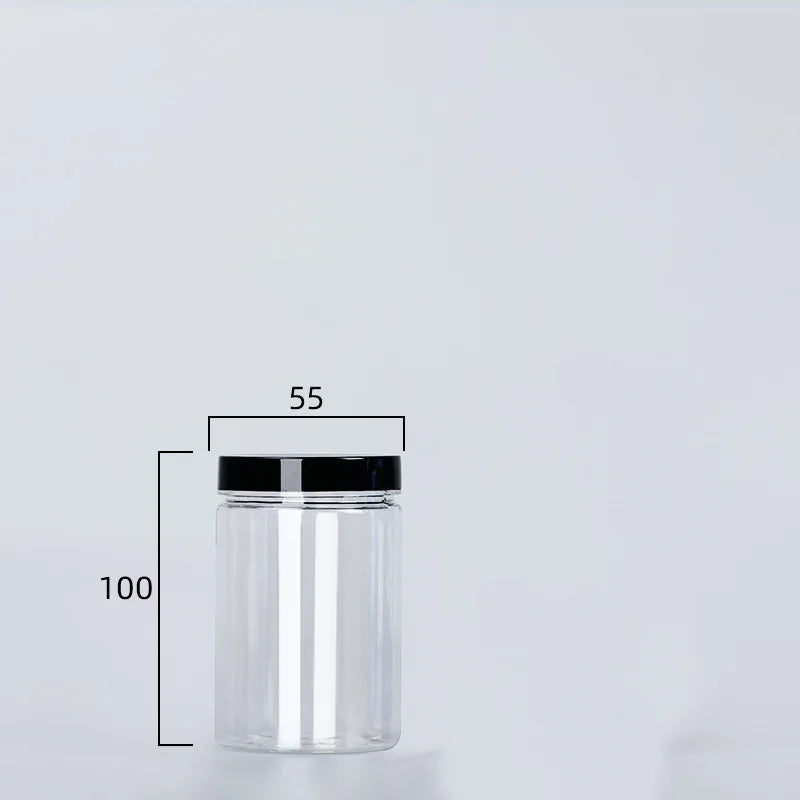 Clear Sealed Can With Lid Food Smell Odor Proof Storage Packaging Bottle Coffee Beans Seasoning Container Kitchen Accessories Oasis Select black-200ml China