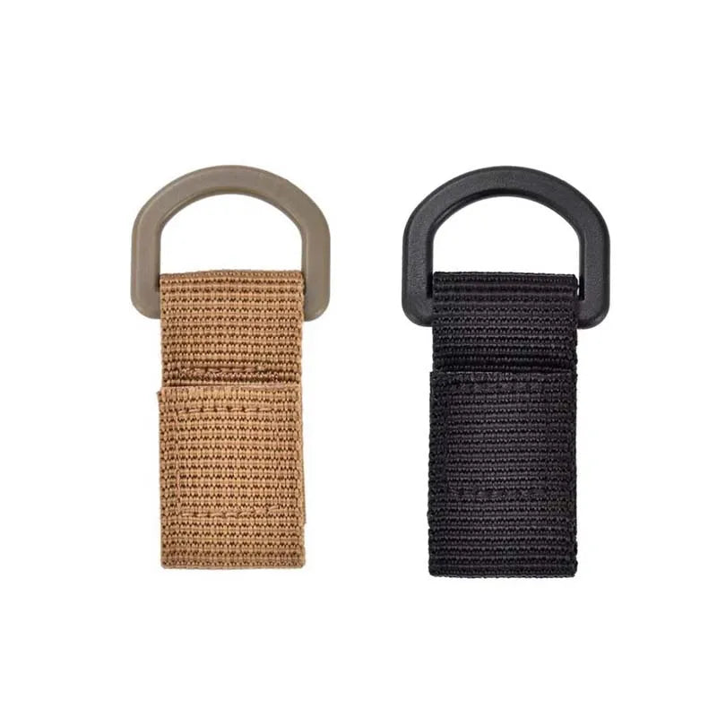 1/2pcs Ribbon Webbing Buckle Key Hook Clip Water Bottle Holder Climbing Carabiner Belt Backpack Hanger Hook Oasis Select 2pcs short-mix