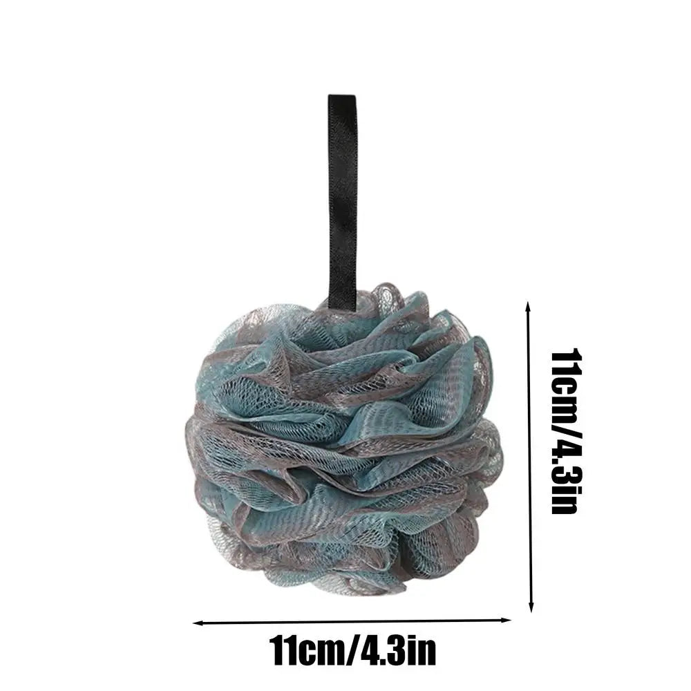 Bath Ball Rich Bubble Bath Towel Scrubber Body Cleaning Mesh Shower Wash Sponge Bathroom Shower Mesh Sponge Accessories Oasis Select Dark Blue 1PC