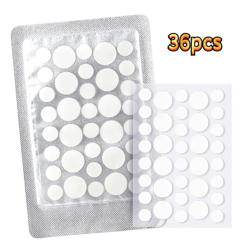 24-720pcs Hydrocolloid Invisible Breathable Pimple Patch Acne Removal Acne Cover Face Spot Pimple Patch Skin Care Stickers Oasis Select MR-05