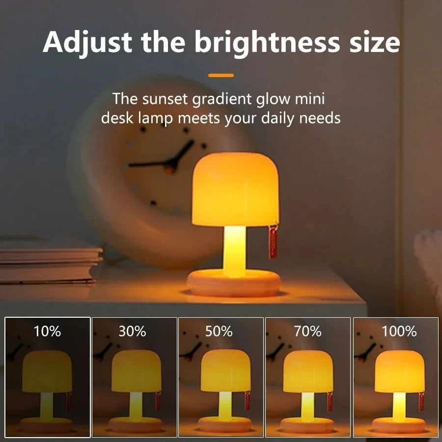 Sunset LED Night Light – Rechargeable Touch Table Lamp LED Night Light Oasis Select