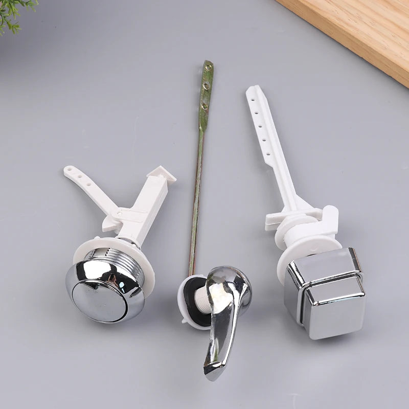 1Pc Plastic Push Button Toilet Flush Kit Front/Side/Top Mount Trip Lever Handle Side Button Switch For Toilet Seat Water Tank Oasis Select
