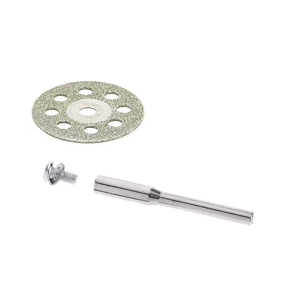 10/30 pcs of 22mm diamond cutting discs with grinding wheel shafts, for cutting plastic wood and metal,for electric rotary tools Oasis Select