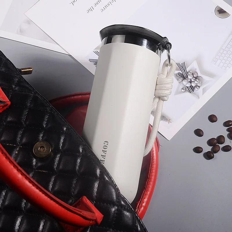 350/500ml Vacuum Insulated Coffee Mug, Double-wall Stainless Steel Travel Tumbler, Office Portable Cold Coffee Cup Gift Cup Oasis Select