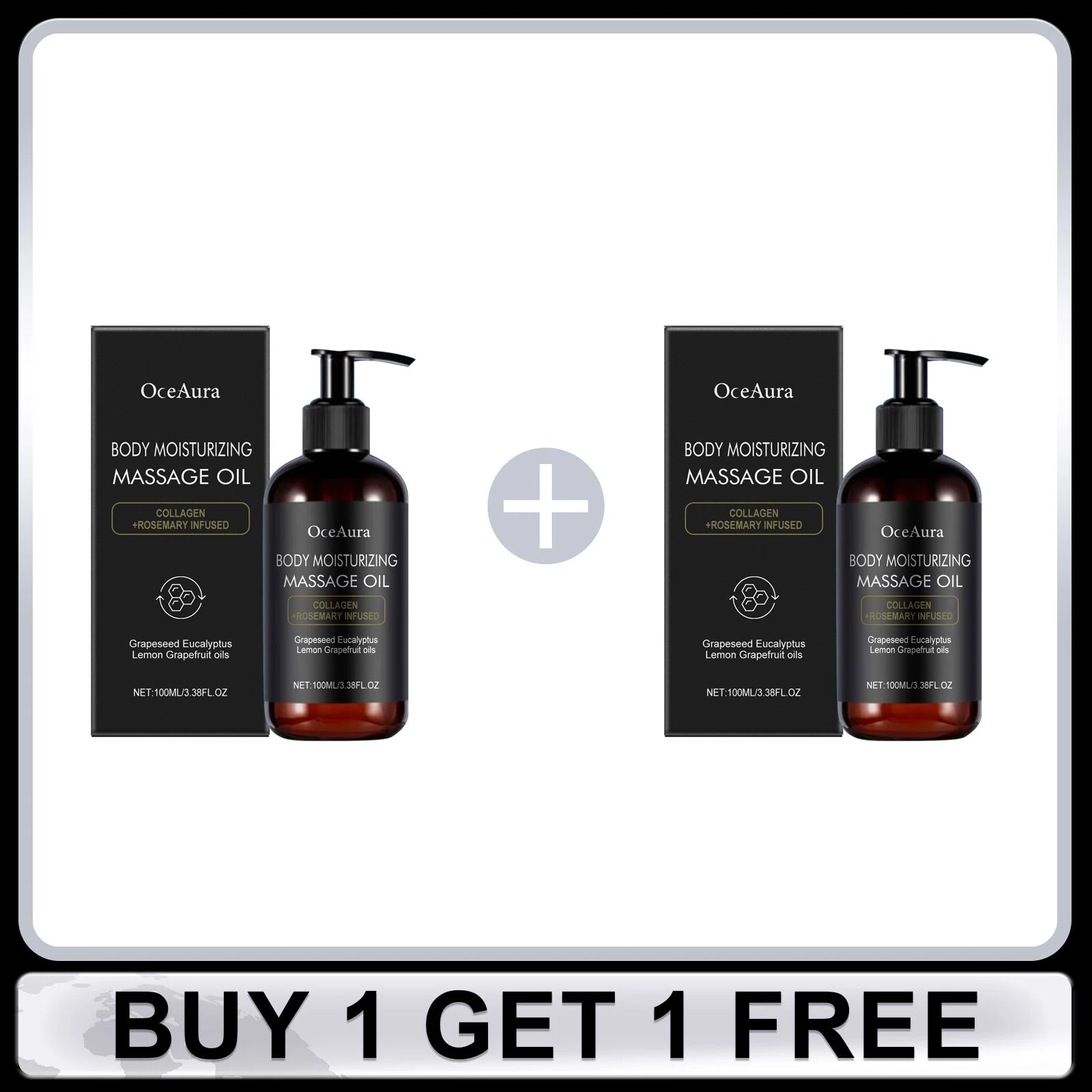 Moisturizing Body Massage Oil Nourishing Smoothing Skin Reduce Dryness Rosemary Oil Brighten Gentle Firming Body Spa Skin Care Oasis Select Buy 1 Get 1 Free